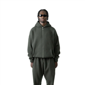 Sudadera con cremallera Premium para hombre, suave y duradera, ideal para uso diario y capas en climas fríos - Product Image 3