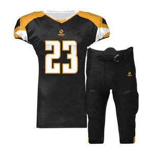 Venta al por mayor logotipo personalizado 100% poliéster ropa de fútbol uniforme de fútbol americano nombre del equipo y número camiseta de fútbol americano - Product Image 4