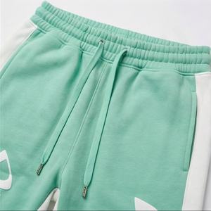 Pantalon de survêtement pour homme en molleton 100% coton biologique de haute qualité, double taille, effet délavé soleil, usé, avec poches - Product Image 4