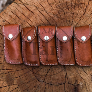 Navaja de bolsillo plegable de acero damasco inoxidable premium hecha a mano con mango de madera, venta al por mayor OEM, logotipo personalizado, gran oferta, 58HRC, para exteriores - Product Image 4