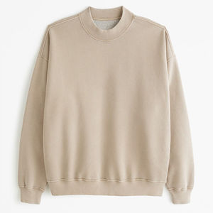 Top Designs Hombres y mujeres Sudadera boxy fitting Mock Neck Cotton Crewneck streetwear sudaderas con capucha para hombre En estilo único - Product Image 3