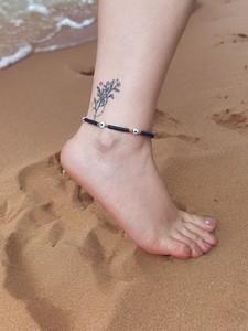 Pulsera de Tobillo Hecha a Mano con Cuentas, de Aleación de Metal Precioso, para Fiestas y Eventos - Product Image 3