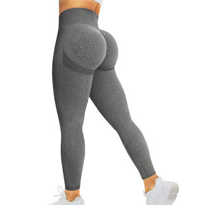 Leggings de Yoga para Mujer, Diseño Sólido, Anticelulitis, Elásticos en Cuatro Direcciones, Secado Rápido, Transpirables, de Spandex/Nailon, Cintura Alta, para Deporte y Gimnasio - Product Image 1
