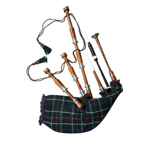 Gaita escocesa de madera de rosa marrón profesional de tamaño completo, monturas plateadas, Gaita Escocesa de madera para uso práctico - Product Image 6