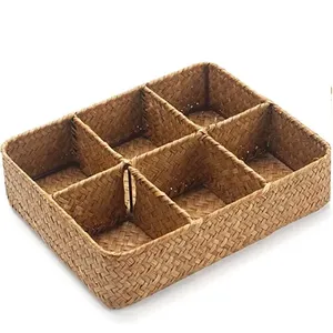 Cesta de hierba marina de aspecto único, cesta de hierba marina de calidad superior hecha a mano, elegante, hogar, cocina, almacenamiento, uso, precio barato - Product Image 1