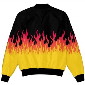 Custom Sublimation Bomber <b>Jacket</b> <b>Men</b> Full Print Varsity <b>Jacket</b> <b>Lightweight</b> Polyester Wholesale - Product Image 4