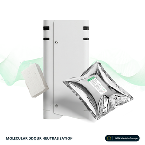 Neutralizador de Olores Polímero Fórmula Verde: Olores de Tabaco, Mascotas, Peces y Humedad - Tableta Sólida de 40g - OEM / Marca Privada - Product Image 1