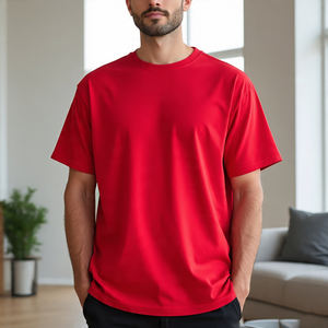 2024 Street Fashion O-Neck Hommes D'été T-Shirts Casual Surdimensionné Couleur Unie Écologique Respirant Impression Numérique - Product Image 4