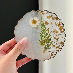 Posavasos de resina de la mejor calidad, posavasos de resina con forma de Color de tamaño personalizado, decoración de lujo hecha a mano de alta calidad para el hogar, Hotel, cocina - Product Image 4