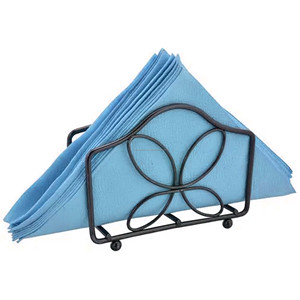 Distributeur de mouchoirs en papier pour table à manger moderne personnalisé organisateur fleur en fil métallique en fer forgé vente en gros d'emballage en carton en métal - Product Image 1