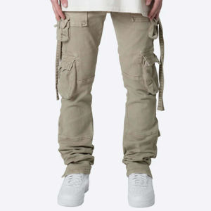Pantalon cargo en cuir de qualité supérieure pour homme Confortable et pratique Parfait pour une tenue décontractée et formelle Pour un dernier design - Product Image 6