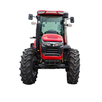 Tracteur YTO Bada 4x4 80HP 90HP 100HP avec pelle et rotoculteur pour l'agriculture et les travaux agricoles