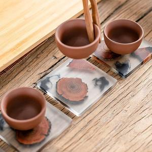 Indian Manufactured Custom Resin Wood <b>Drink</b> <b>Coasters</b> Unique & Functional Design <b>Coaster</b> Available at Bulk Quantity From India - Product Image 3