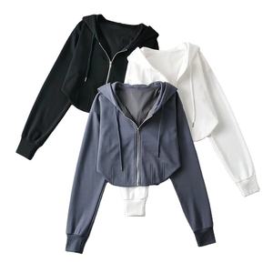 Sweatshirt à capuche avec fermeture éclair et logo personnalisé pour femmes sweatshirt à capuche décontracté avec fermeture éclair pour femmes Super qualité - Product Image 1