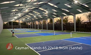 Shijiazhuang Sanhe โครงเหล็ก prefab ในร่มบาสเก็ตบอลสปอร์ตฮอลล์ศูนย์ยิม - Product Image 2