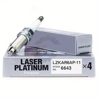 Busi OEM LZKAR6AP-11 6643 Terlaris untuk Mesin Mobil Sunny Laser Platinum Auto Bujias Candles LZKAR6AP-116643