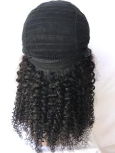 Meilleur vendeur d'exportation, meilleure vente, perruque de vison vierge cambodgien de 24 pouces à cuticule alignée avec frange, perruque frisée frisée, prix de gros, vendeur indien - Product Image 6