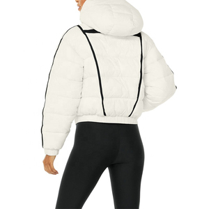 Blouson matelassé court pour femme, vêtement d'hiver de haute qualité, respirant, confortable, nouveau blouson matelassé personnalisé avec broderie - Product Image 5