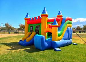 Château gonflable commercial avec toboggan, pour usage professionnel, idéal pour la location événementielle - Grande Vente - Product Image 5