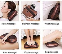 Coussin de massage chauffant IRIS avec contrôle manuel filaire pour un massage des tissus profonds, utilisation en voiture, au bureau et à domicile