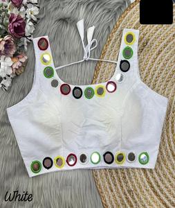 Dernières femmes portent fantaisie miroir travail lourd Fantom soie travail Blouse pour mariage porter sari et lourd Lehenga Choli femmes porter robe - Product Image 2