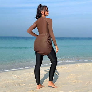 <span class=keywords><strong>ชุด</strong></span><span class=keywords><strong>ว่า</strong></span><span class=keywords><strong>ย</strong></span><span class=keywords><strong>น้ำ</strong></span>มุสลิมสี<span class=keywords><strong>น้ำ</strong></span>ตาลเข้มแบบ<span class=keywords><strong>เต็มตัว</strong></span> พร้อมกระโปรงถอดได้ สำหรับกิจกรรมทาง<span class=keywords><strong>น้ำ</strong></span> - Product Image 3