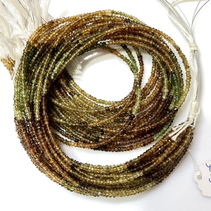 Prix usine Multi Tourmaline facettes Rondelle forme perles d'essence naturelle pour la fabrication de bijoux - Product Image 5