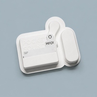 Boîte d'emballage pour haut-parleur Bluetooth en pâte moulée avec fente pour câble, blanche, biodégradable, pour l'électronique, vente en gros