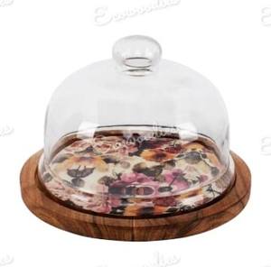 Décorations pour la maison support à gâteau en bois piédestal à gâteau de ferme pour les fêtes de mariage hôtel maison bureau décoration de table ronde - Product Image 6