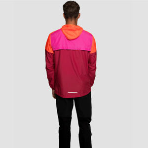 Chaqueta de lluvia personalizada ligera con cremallera Softshell con cuello levantado impermeable al aire libre lluvia hombre chaquetas, chaqueta para hombre - Product Image 4