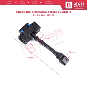 BDP1415 puerta trasera Stop Check Assy limitador correa para Jetta MK6 A6 5C6 1B 162 163 AV3 AV2 2010-2018 5C6839249 Bross Auto Parts - Product Image 6