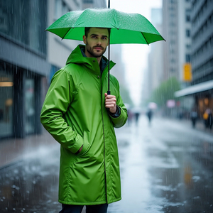 Chaqueta cortavientos personalizada suave senderismo abrigo de lluvia de invierno 100% Nylon Spandex montaña abrigo largo para hombres - Product Image 3