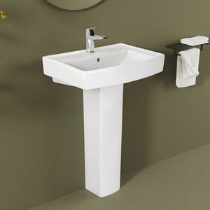 Modern Eco-Friendly Pedestal Sink <b>Set</b> for Hospital Villa Apartment Washrooms - Product Image 3