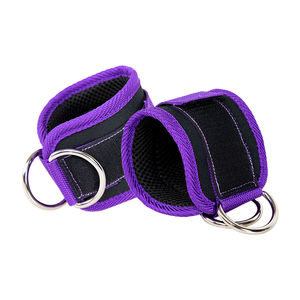 Sangle de cheville personnalisée pour haltérophilie Gym Double anneau en D Fermeture respirante en nylon et coton Protection professionnelle pour une utilisation unisexe - Product Image 6
