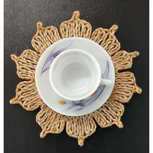 Juego de 2 Posavasos de Yute Duraderos de 8 Pulgadas de Mukherjee Handicrafts, de la India, para Decoración del Hogar y Protección de Muebles - Product Image 5