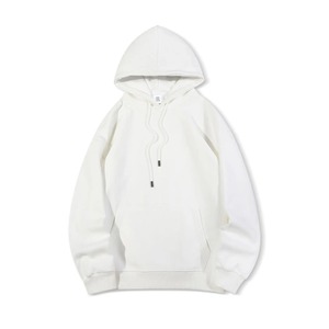 เสื้อฮู้ดคอกลมทรงหลวมสำหรับผู้ชายเสื้อสเวตเตอร์แบบมีฮู้ดสีทึบโอเวอร์ไซส์ออกแบบได้ตามต้องการ - Product Image 6