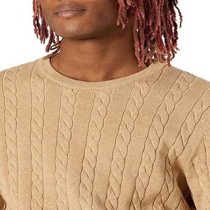 Vêtements pour hommes Chandails en tricot torsadé Chandails col rond à manches longues Vêtements de sport décontractés Chandails d'hiver en laine respirante pour hommes - Product Image 3