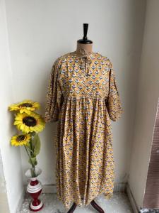 ชุดเดรสยาวคลุมเข่าสไตล์โบฮีเมียนยาวผ้าฝ้ายแท้ชุดใส่ได้ทุกวันพิมพ์ลายดอกไม้สำหรับฤดูร้อนชุดกระโปรงเอวสูงขนาดพิเศษของขวัญ - Product Image 6