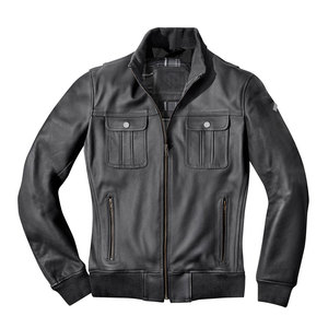 Chaquetas de invierno para hombre de cuero genuino para exteriores de lona High Street con logotipo personalizado - Product Image 2