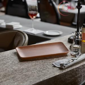 Bandeja de Servir Clásica de Madera Maciza para Cocina y Comedor, para Servir Aperitivos, Bebidas y Desayunos, 100 Piezas, No Tóxica y Duradera - Product Image 5