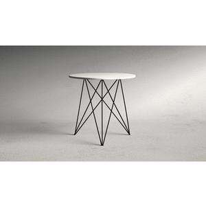 Muebles de sala de estar estilo patas de metal plateado redondo moderno decorativo decoración del hogar mesa de centro de mármol - Product Image 5