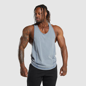 Débardeur en coton côtelé respirant pour homme, personnalisé, style streetwear d'été, best-seller, prix compétitif, service OEM, faible MOQ - Product Image 1