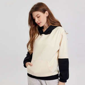 Sudadera con Capucha Estampada para Mujer con Logotipo Frontal, 100% Algodón, Transpirable, Ecológica, con Gráficos Elegantes, Corte Holgado para Uso Diario - Product Image 3