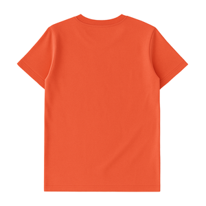 T-shirt femme rouge à manches courtes et col rond, 100% coton biologique de luxe, pré-rétréci, certifié GOTS, coupe classique, doux et premium - Product Image 2