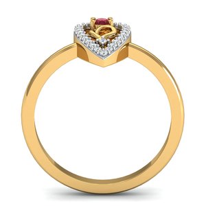 Trend High Demand <b>Statement</b> <b>Ring</b> Boho Pear Shape Garnet Zircon Brass <b>Ring</b> 18k Gold Plated Water Drop Wholesale <b>Ring</b> For Women - Product Image 2