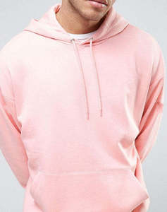 Personalizado pesado puff impresión logo unisex recortado crudo dobladillo Sudadera con capucha sin cuerda, francés Terry en blanco liso de gran tamaño hombres sudaderas con capucha - Product Image 3