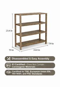 4-Tier Wooden <b>Shoe</b> <b>Rack</b> Multi-Purpose <b>Storage</b> Shelf Decorative Organizer Unit - Product Image 2