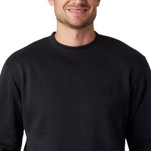 Man Black Oversized Pullover <b>Fleece</b> <b>Sweaters</b> Long Sleeve With Pockets Winter Sweatshirts - Product Image 4