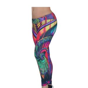 Leggings de gymnastique de qualité supérieure de Alpha C Apparel Design unique de style bosse vente chaude au Pakistan avec tissu tricoté à logo de taille - Product Image 1
