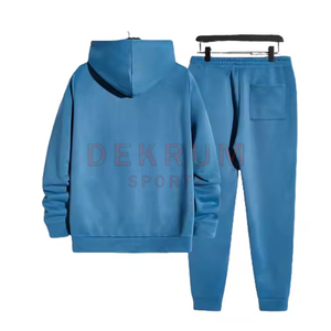 Vente en gros Nouvel arrivage de vêtements pour hommes Survêtements deux pièces décontractés de couleur unie pour hommes - Product Image 2